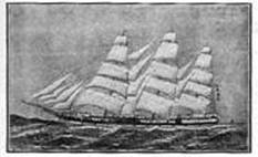 The 'Auckland' under full sail